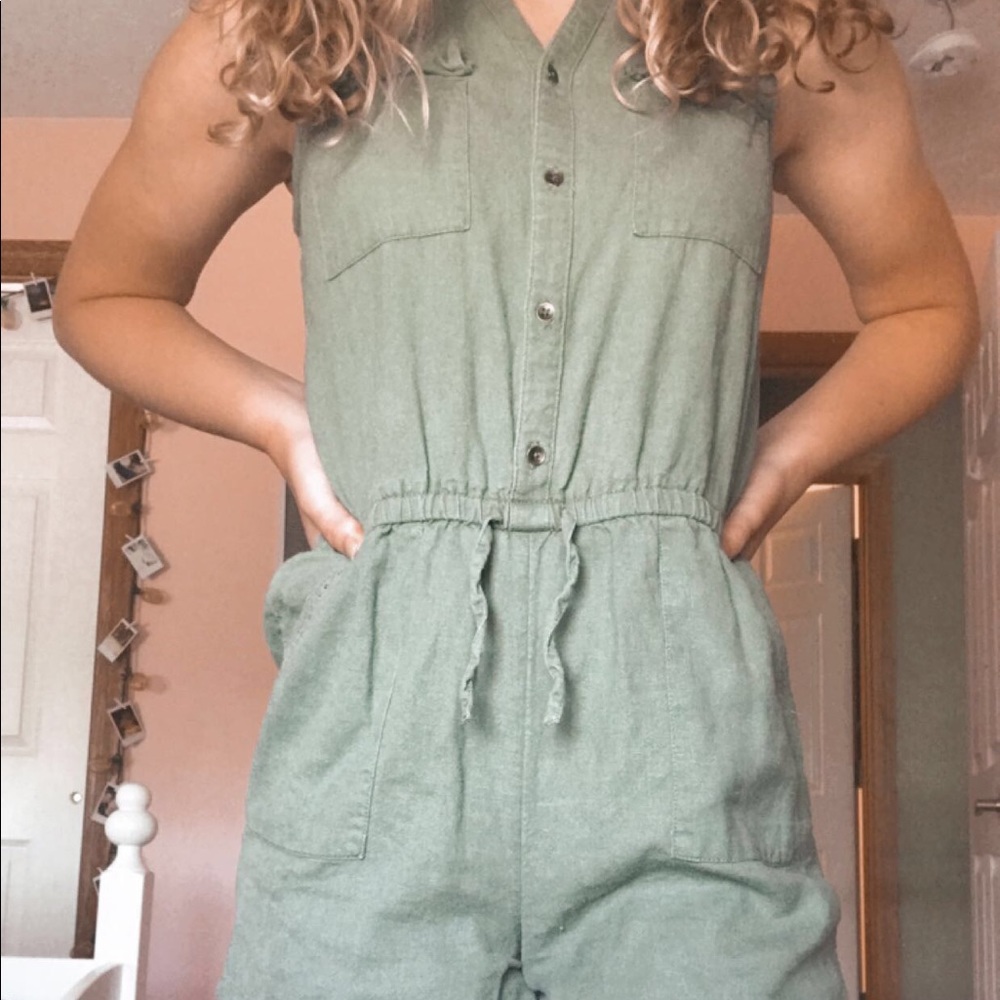 Army Green Romper